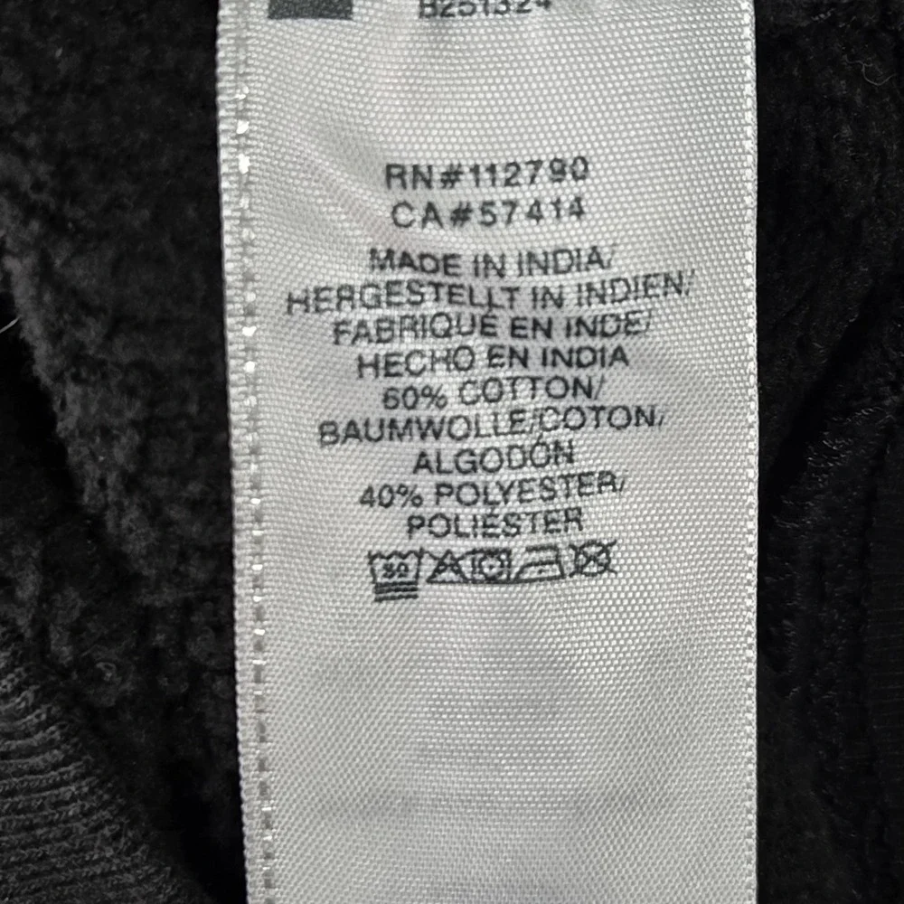 True Religion Men Hoodie L/G Black Colorblock‎ Fleece Buddha Activewear Zipper